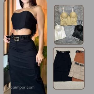 hermosa falda larga